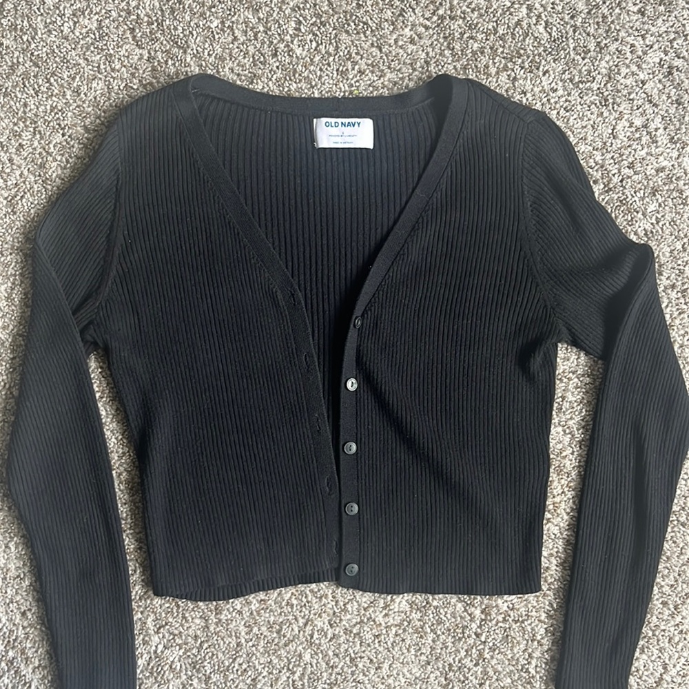 Old navy black cardigan